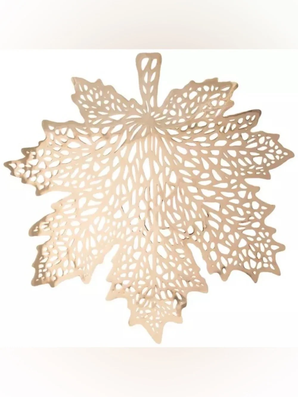(4) Metallic Maple Leaf Placemat